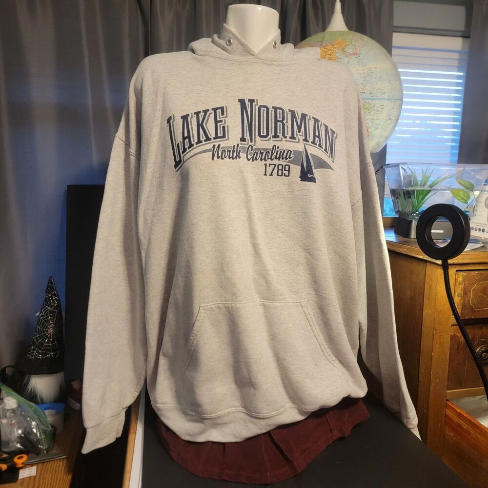Lake Norman Hoodie, Grey XXL So Warn